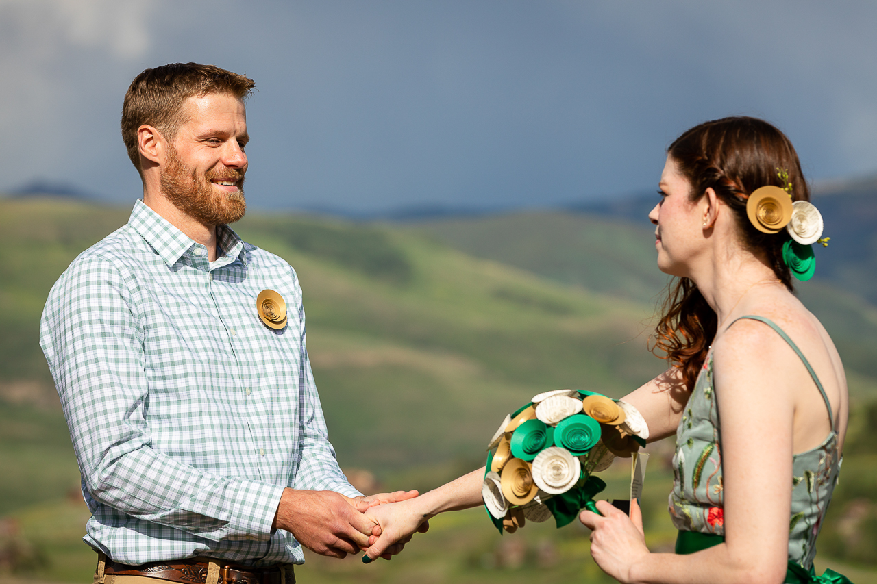 adventure instead elopement micro-wedding Snodgrass hike hiking vows scenic mountain views Crested Butte photographer Gunnison photographers Colorado photography - proposal engagement elopement wedding venue - photo by Mountain Magic Media