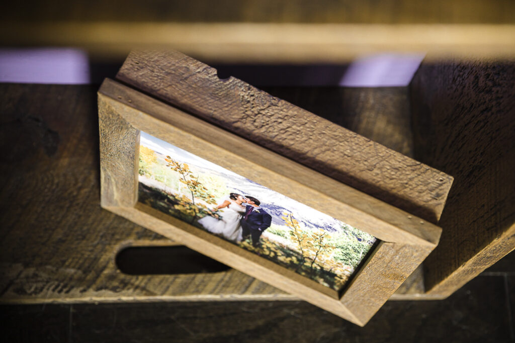 keepsake box couple just married newlyweds Crested Butte photographer Gunnison photographers Colorado photography - proposal engagement elopement wedding venue - photo by Mountain Magic Media