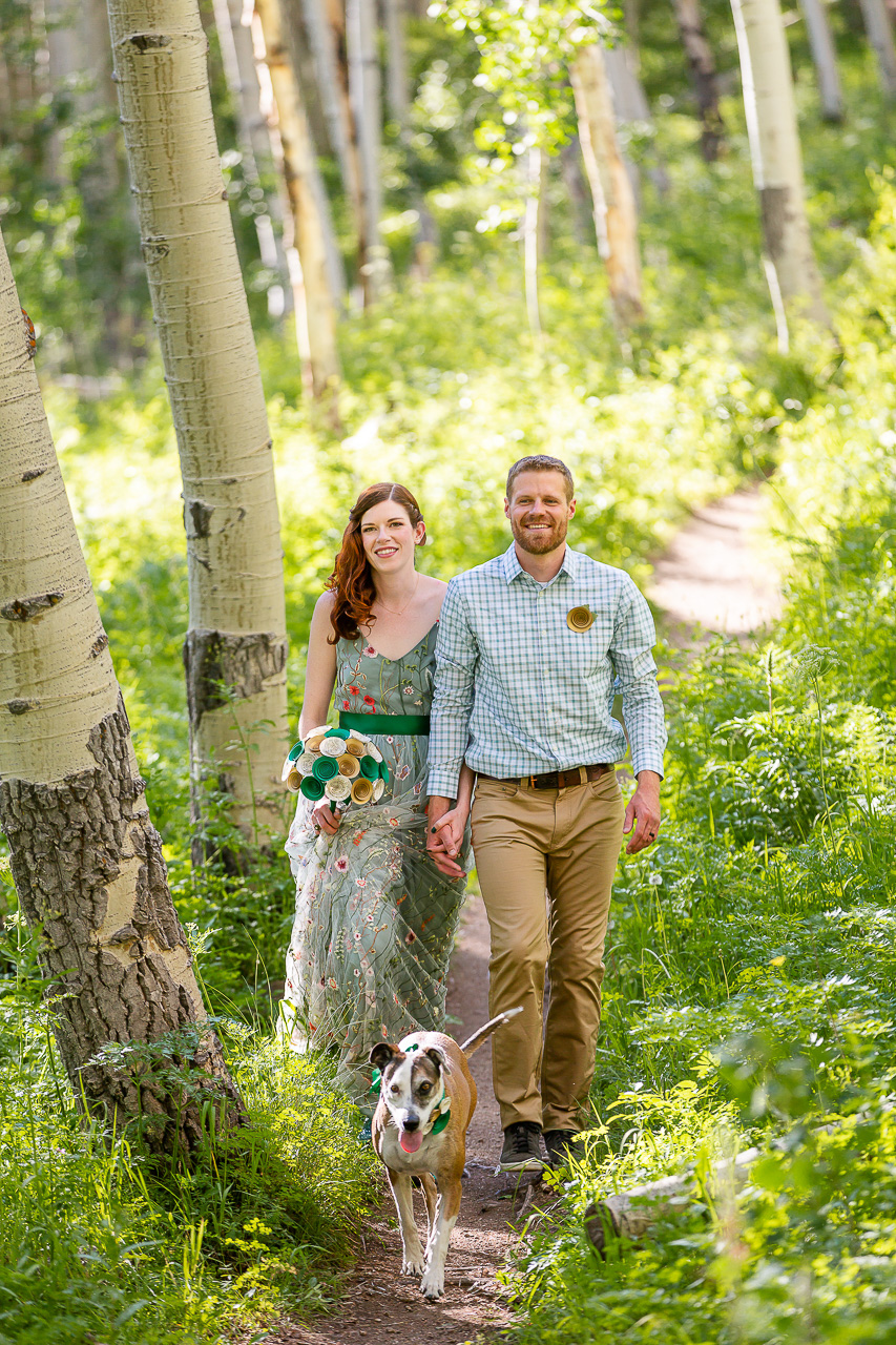 adventure instead elopement micro-wedding Snodgrass hike hiking vows scenic mountain views Crested Butte photographer Gunnison photographers Colorado photography - proposal engagement elopement wedding venue - photo by Mountain Magic Media