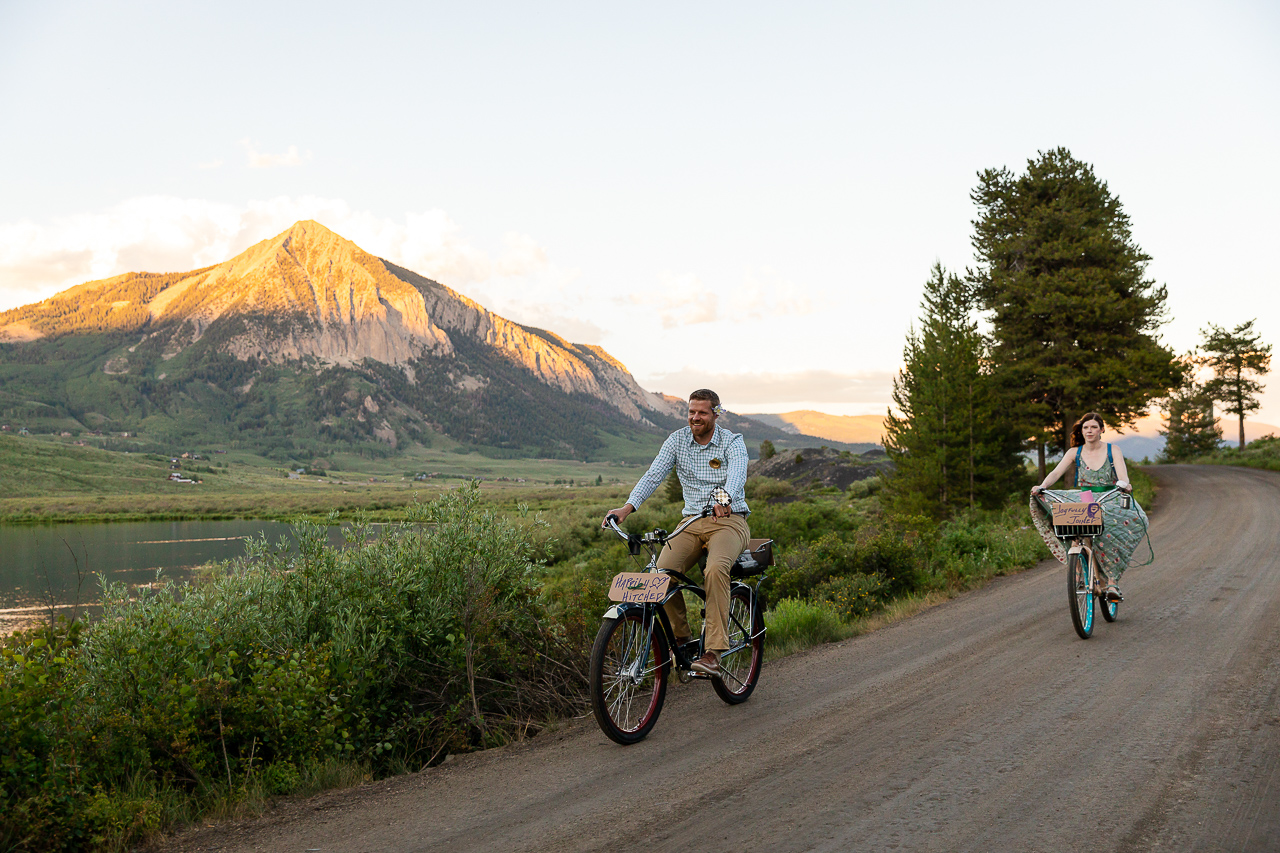 adventure instead elopement micro-wedding Snodgrass hike hiking vows scenic mountain views Crested Butte photographer Gunnison photographers Colorado photography - proposal engagement elopement wedding venue - photo by Mountain Magic Media