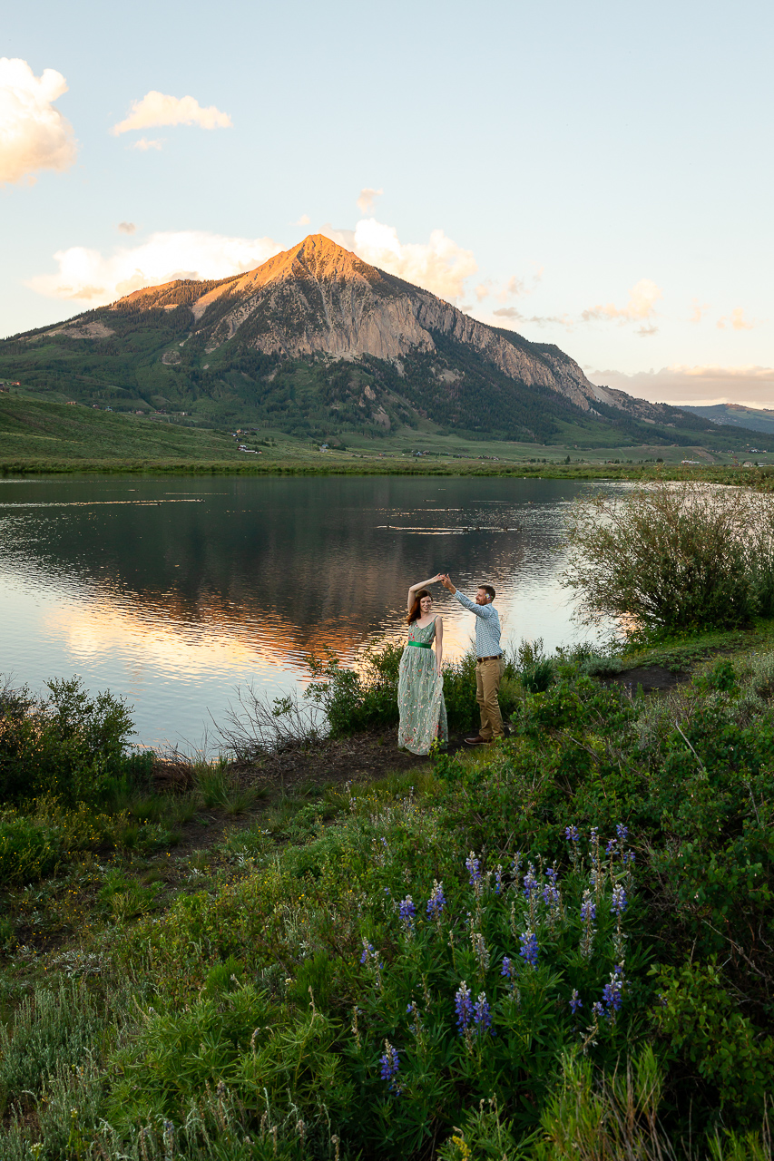 adventure instead elopement micro-wedding Snodgrass hike hiking vows scenic mountain views Crested Butte photographer Gunnison photographers Colorado photography - proposal engagement elopement wedding venue - photo by Mountain Magic Media