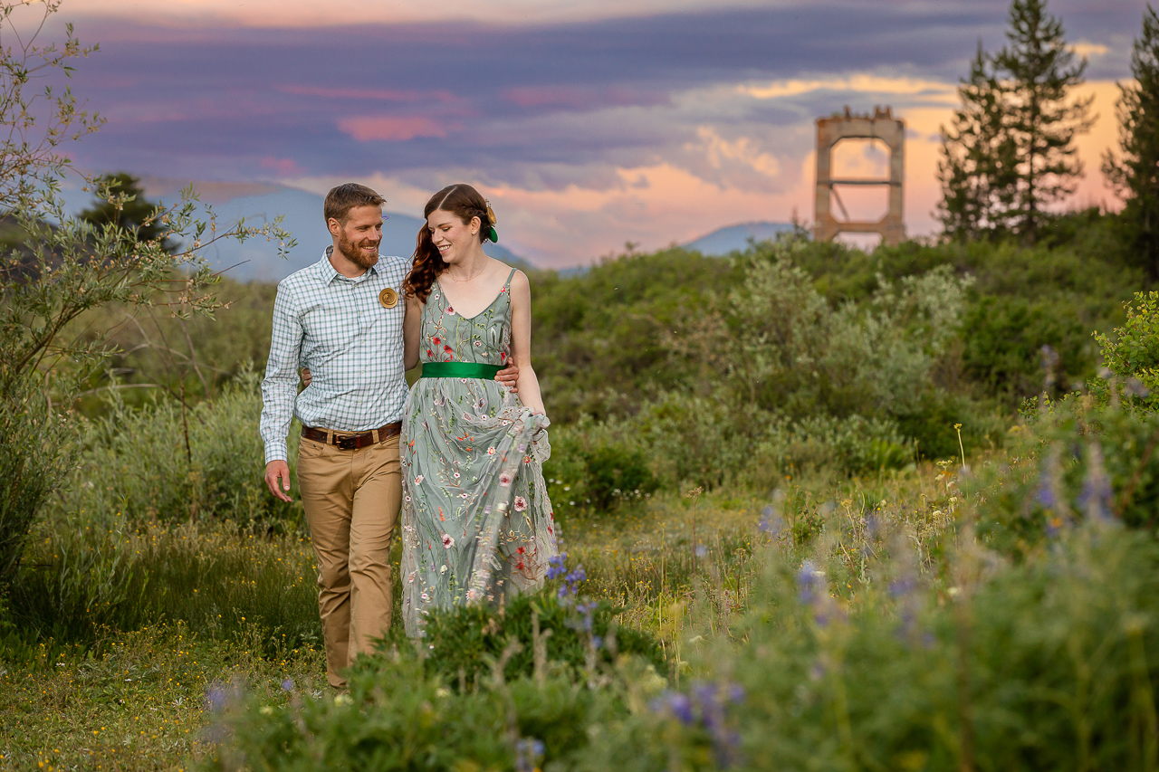 adventure instead elopement micro-wedding Snodgrass hike hiking vows scenic mountain views Crested Butte photographer Gunnison photographers Colorado photography - proposal engagement elopement wedding venue - photo by Mountain Magic Media