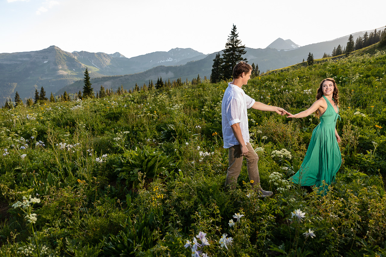 engaged couple review testimonial mountains Crested Butte photographer Gunnison photographers Colorado photography - proposal engagement elopement wedding venue - photo by Mountain Magic Media