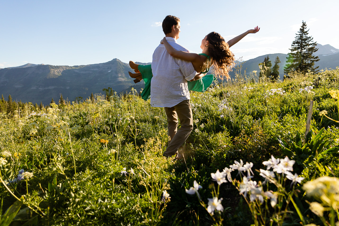 engaged couple review testimonial mountains Crested Butte photographer Gunnison photographers Colorado photography - proposal engagement elopement wedding venue - photo by Mountain Magic Media