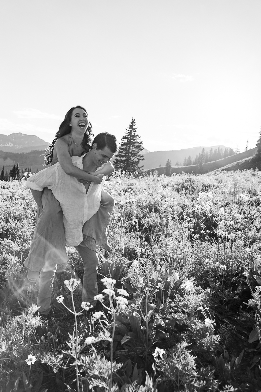 engaged couple review testimonial mountains Crested Butte photographer Gunnison photographers Colorado photography - proposal engagement elopement wedding venue - photo by Mountain Magic Media