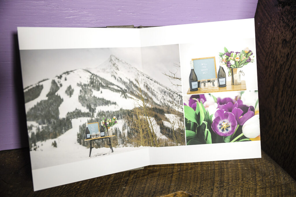 keepsake box couple just married newlyweds Crested Butte photographer Gunnison photographers Colorado photography - proposal engagement elopement wedding venue - photo by Mountain Magic Media