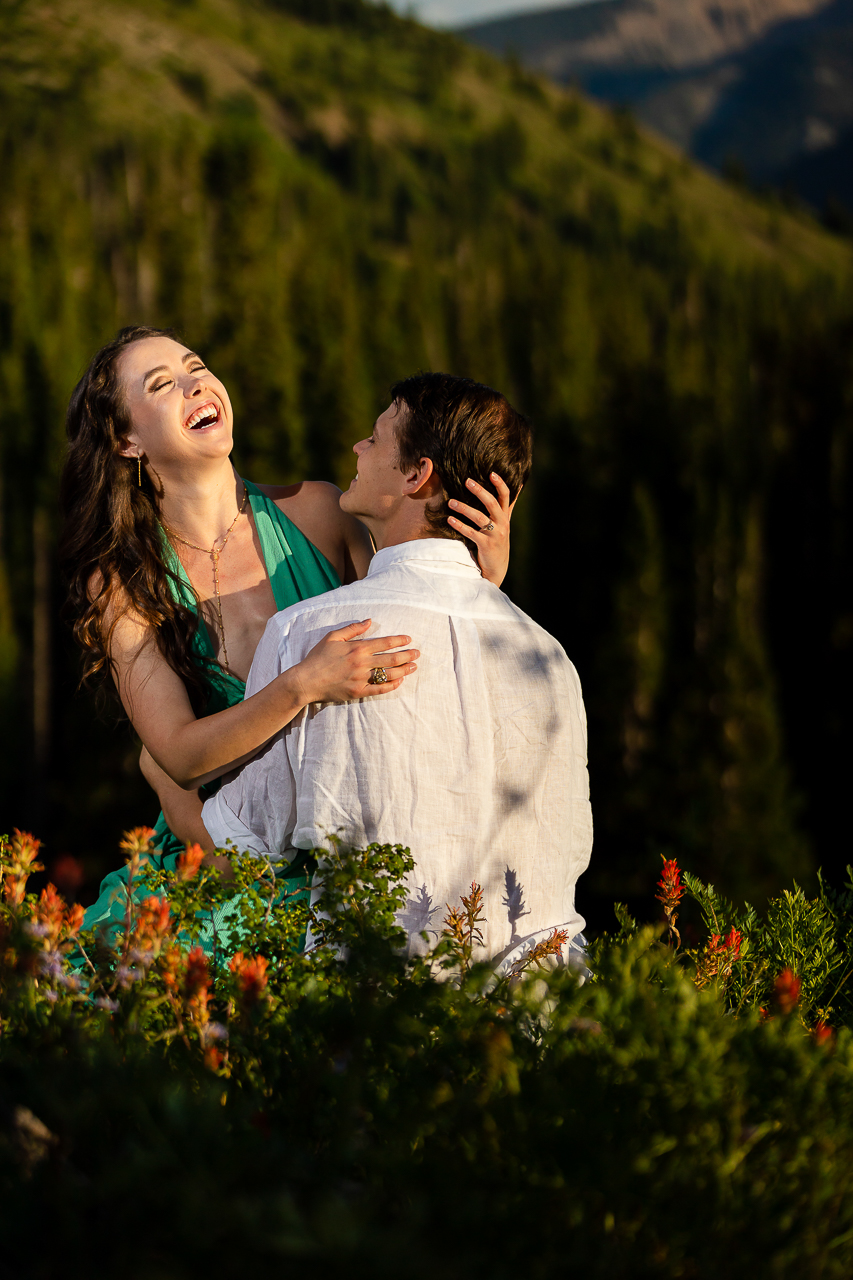 engaged couple review testimonial mountains Crested Butte photographer Gunnison photographers Colorado photography - proposal engagement elopement wedding venue - photo by Mountain Magic Media