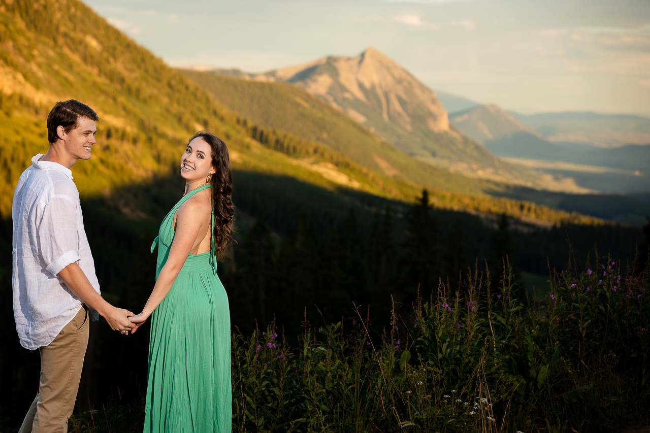 engaged couple review testimonial mountains Crested Butte photographer Gunnison photographers Colorado photography - proposal engagement elopement wedding venue - photo by Mountain Magic Media