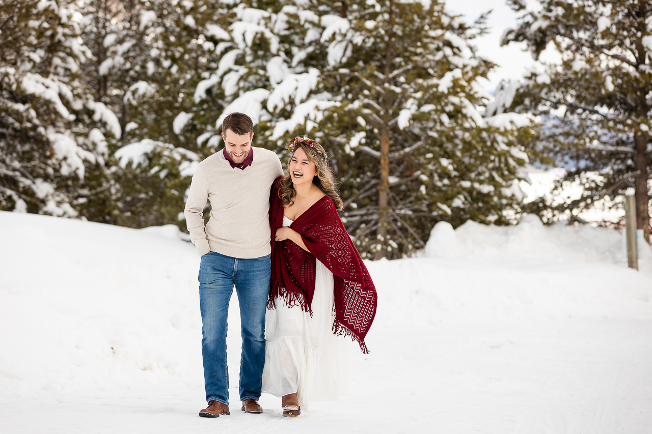 winter engagement Woods Walk Land Trust Crested Butte photographer Gunnison photographers Colorado photography - proposal engagement elopement wedding venue - photo by Mountain Magic Media