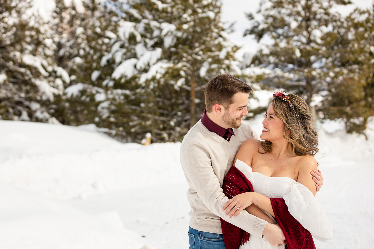 winter engagement Woods Walk Land Trust Crested Butte photographer Gunnison photographers Colorado photography - proposal engagement elopement wedding venue - photo by Mountain Magic Media