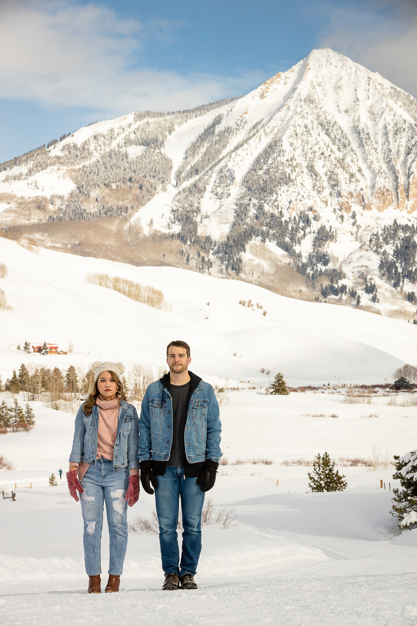 winter engagement Woods Walk Land Trust Crested Butte photographer Gunnison photographers Colorado photography - proposal engagement elopement wedding venue - photo by Mountain Magic Media