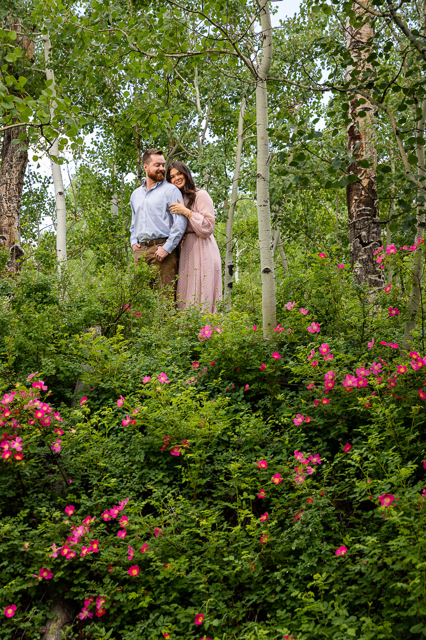 Woods Walk wild roses Crested Butte photographer Gunnison photographers Colorado photography - proposal engagement elopement wedding venue - photo by Mountain Magic Media