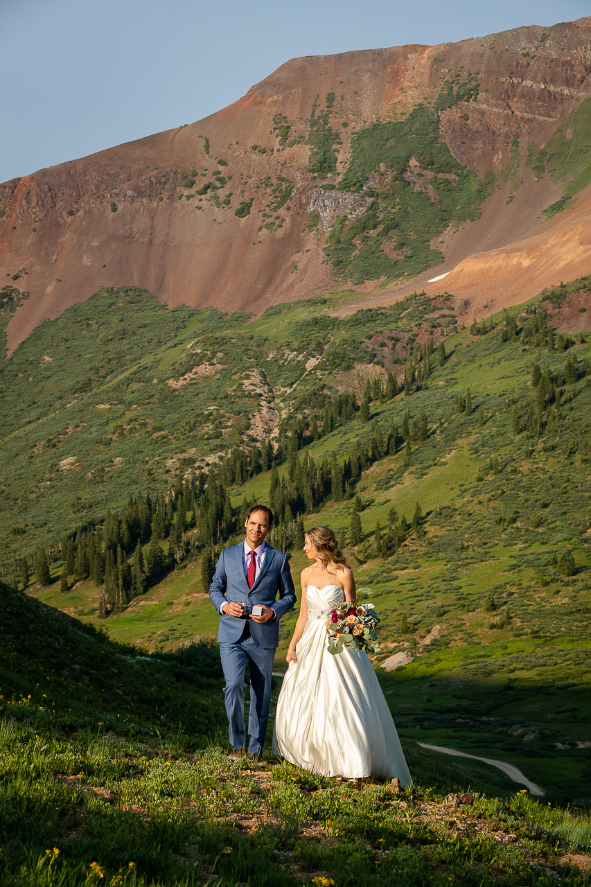first look Maroon Bells elope Crested Butte photographer Gunnison photographers Colorado photography - proposal engagement elopement wedding venue - photo by Mountain Magic Media