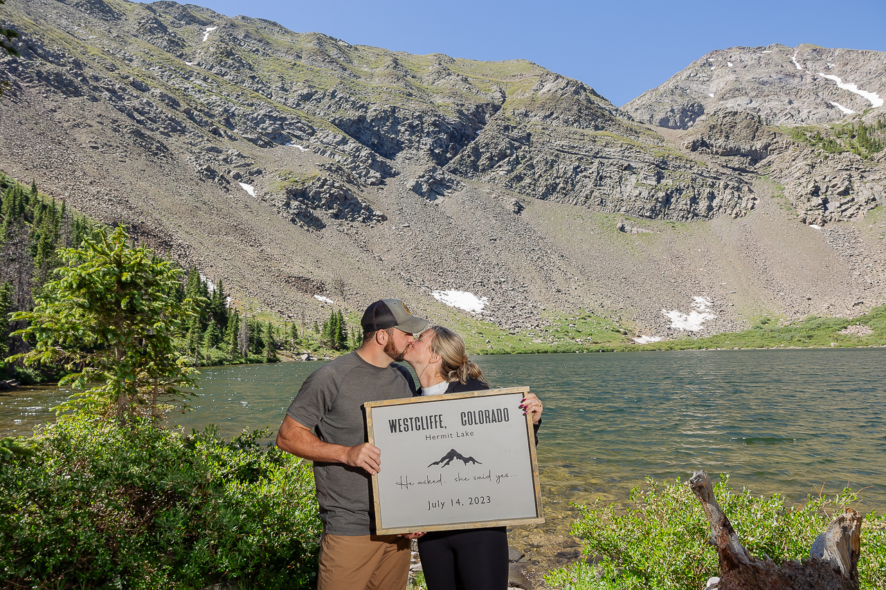 Westcliffe photographer Colorado photography high alpine lake proposal adventure session elopement wedding engagement ring jeep rental offroad high clearance 4x4 tour - photo by Mountain Magic Media