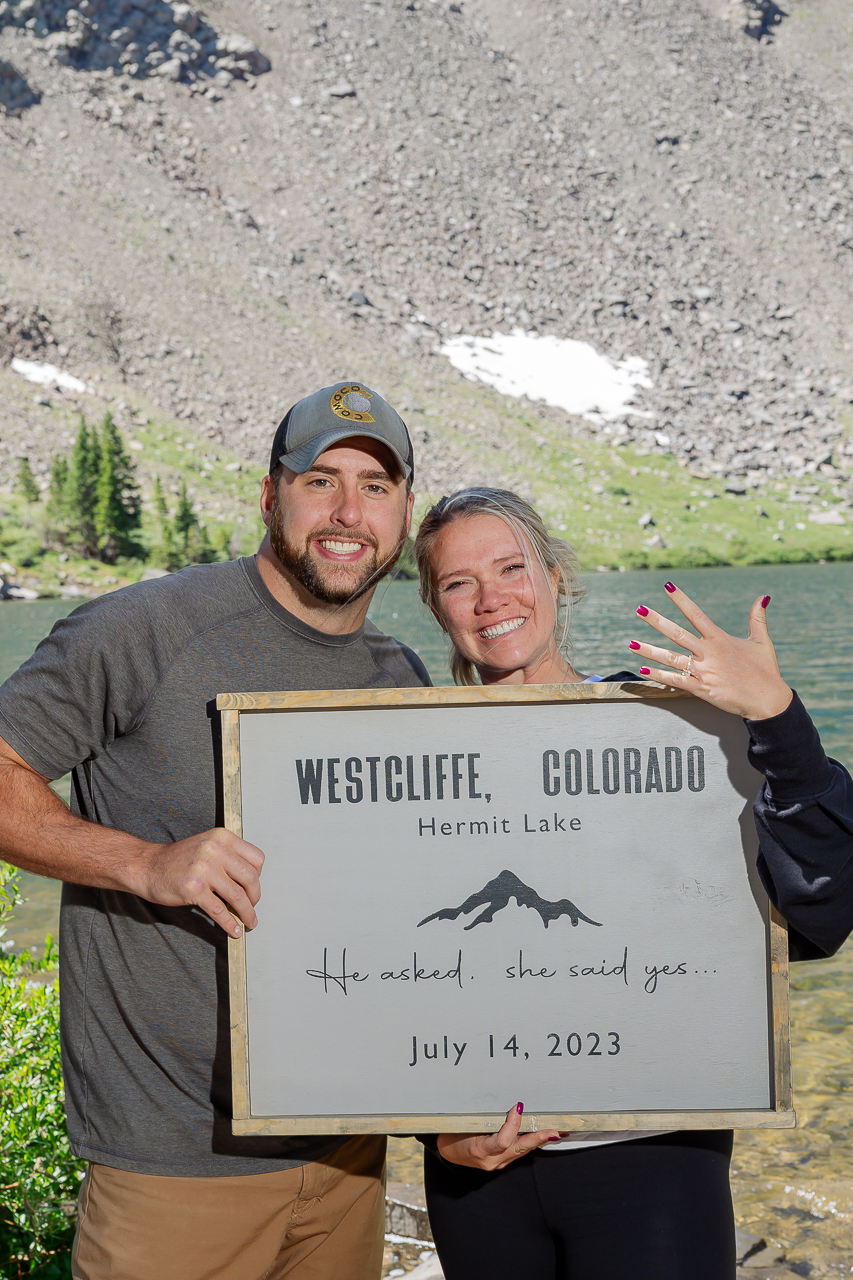 Westcliffe photographer Colorado photography high alpine lake proposal adventure session elopement wedding engagement ring jeep rental offroad high clearance 4x4 tour - photo by Mountain Magic Media