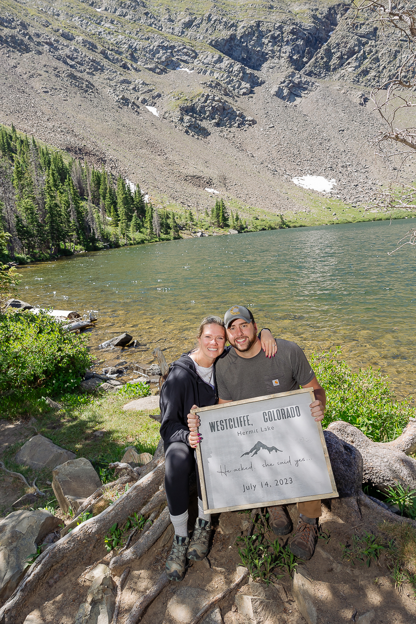 Westcliffe photographer Colorado photography high alpine lake proposal adventure session elopement wedding engagement ring jeep rental offroad high clearance 4x4 tour - photo by Mountain Magic Media