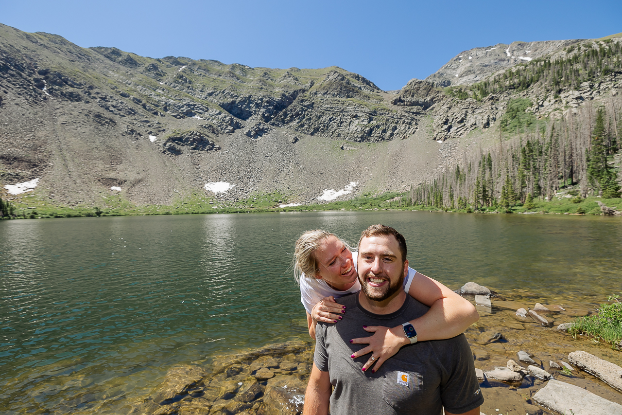 Westcliffe photographer Colorado photography high alpine lake proposal adventure session elopement wedding engagement ring jeep rental offroad high clearance 4x4 tour - photo by Mountain Magic Media