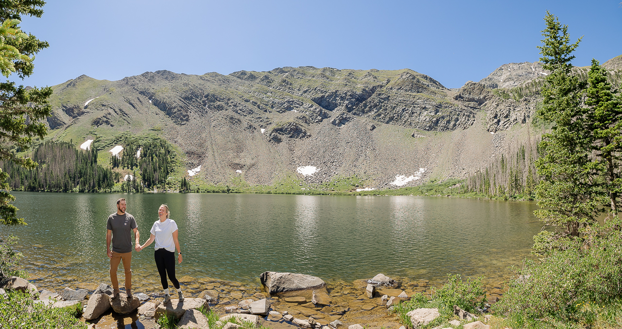 Westcliffe photographer Colorado photography high alpine lake proposal adventure session elopement wedding engagement ring jeep rental offroad high clearance 4x4 tour - photo by Mountain Magic Media