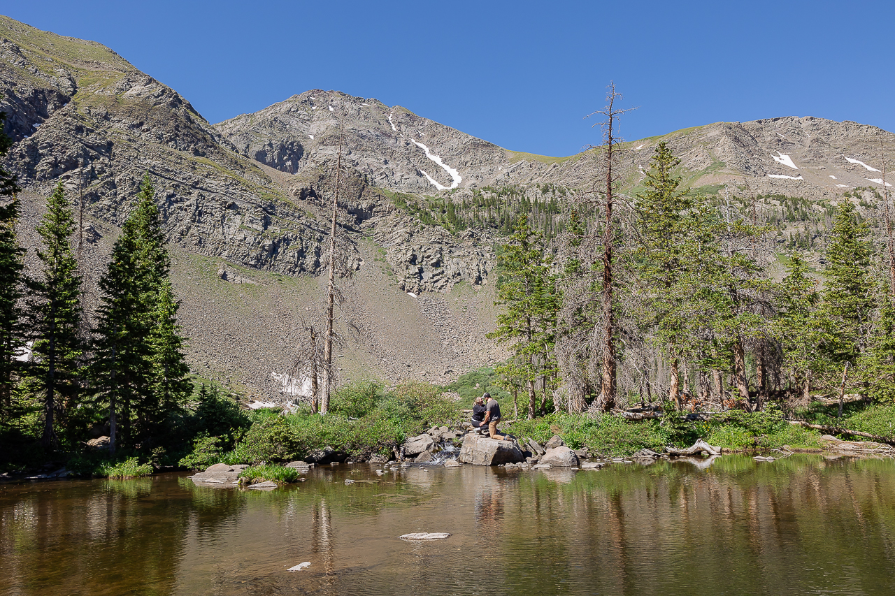 Westcliffe photographer Colorado photography high alpine lake proposal adventure session elopement wedding engagement ring jeep rental offroad high clearance 4x4 tour - photo by Mountain Magic Media