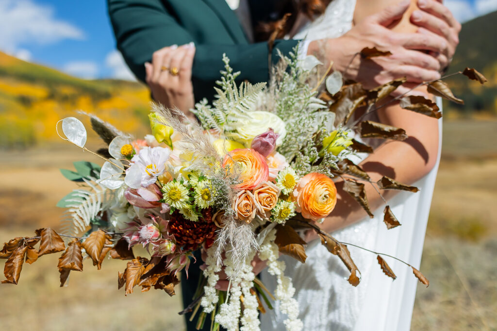 wedding bridal floral bouquet from a Crested Butte florist